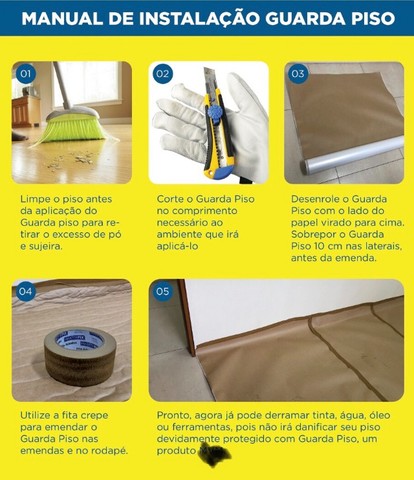 Protetor de Piso - Salva Piso - Obras e Pinturas - Foto 2