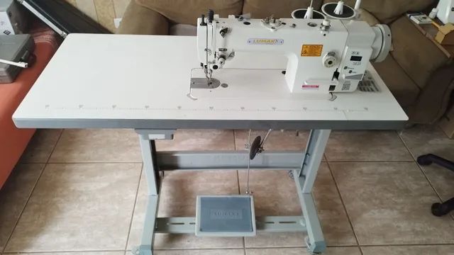 Máquina de costura reta Industrial de transporte duplo - Foto 3