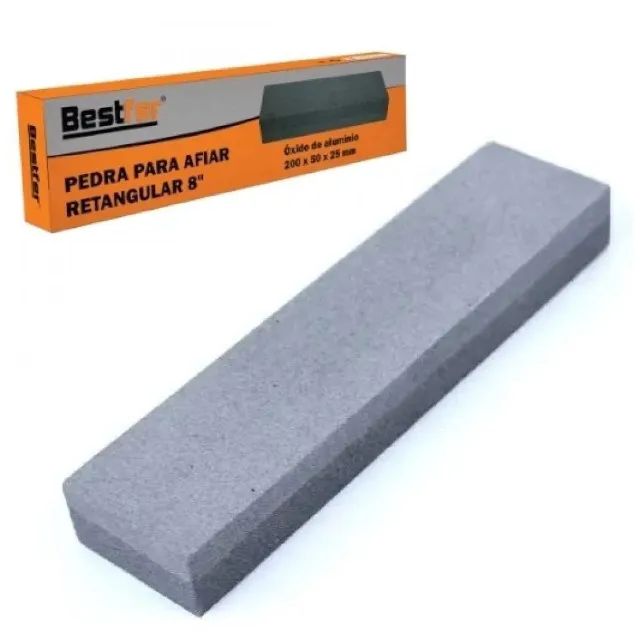 Pedra P/afiar Retangular 8 Polegadas Bestfer Bfh0100 1