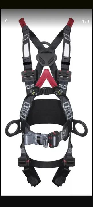 Kit Cinto de Segurança Paraquedista com talabarte 