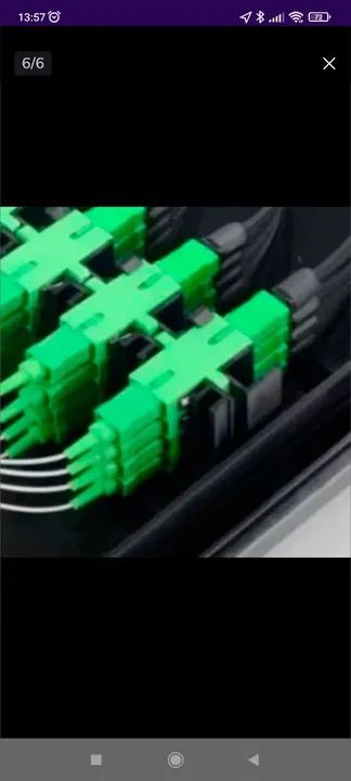 0,60 cada Adaptador Passante Óptico SC/SPC Verde - Foto 3