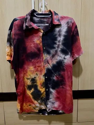 Camisa Voscose Tie Dye