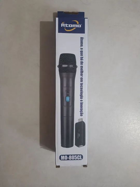 Microfone Sem Fio Átomo MO-805CL
