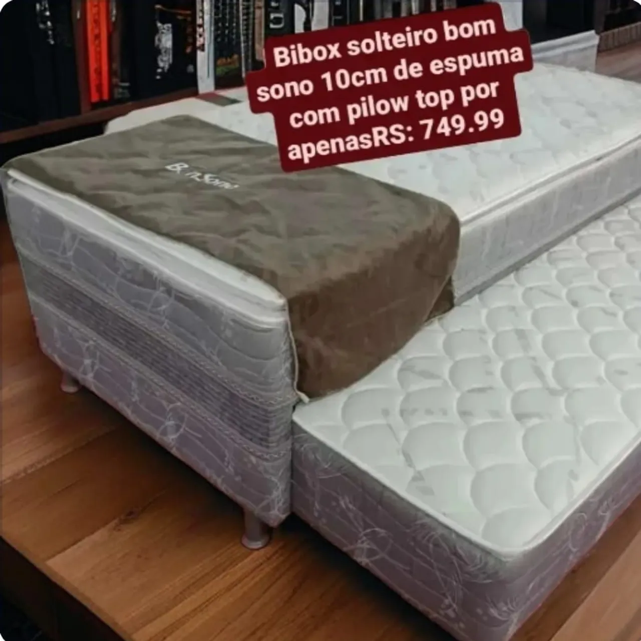 Bibox solteiro bon sono 10cm de espuma