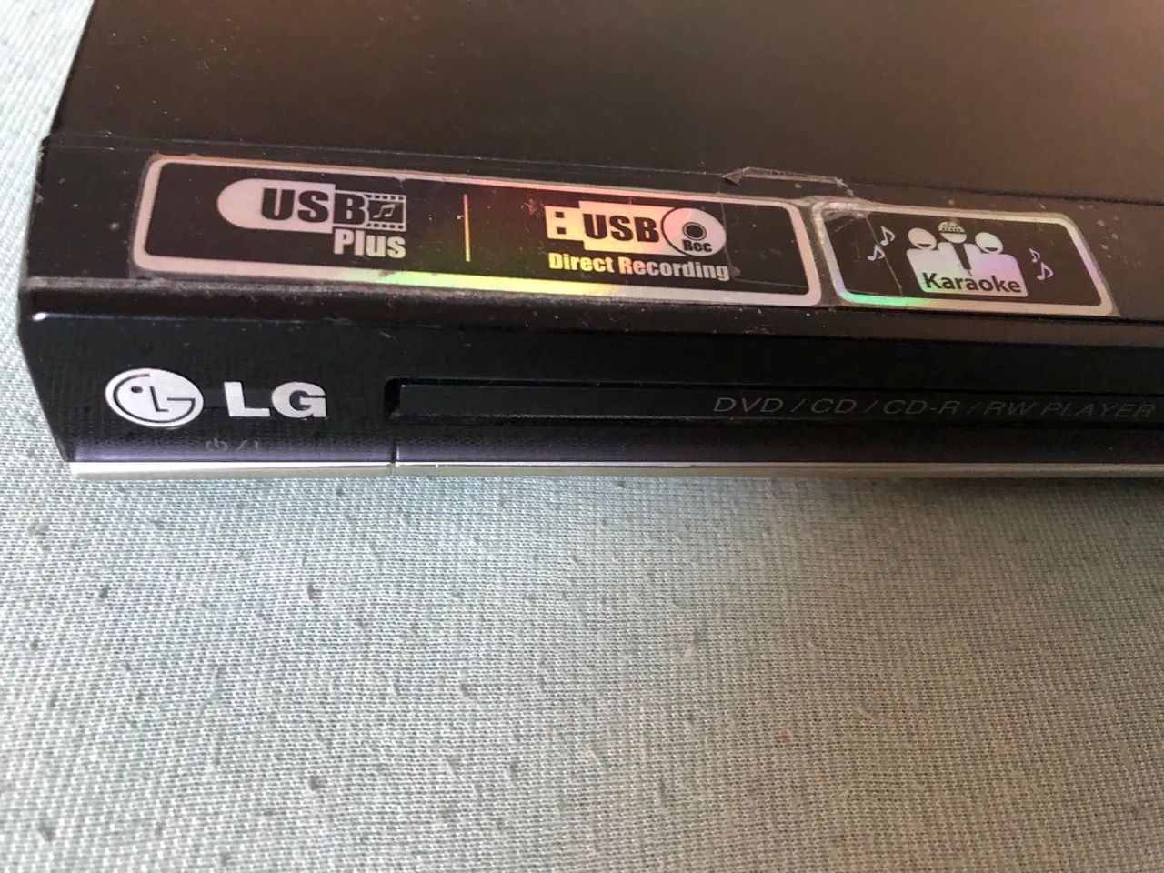 Dvd/cd Player LG Dv457 Usb Rec Karaokê Mp3 Bivolt Preto - Foto 4