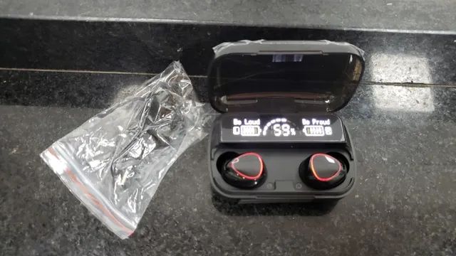 Fone de ouvido TWS bluetooth 5.1 com display LED