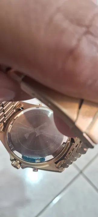 Relógio Technos Skydiver Professional 150m Dourado - Foto 3