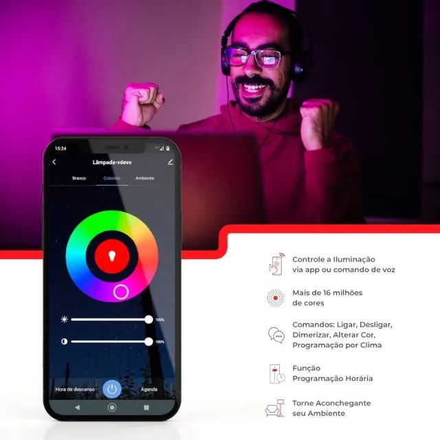 lâmpada smart - Foto 2