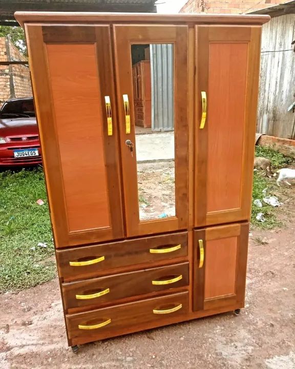 Guarda roupa de solteiro madeira maciça  - Foto 6