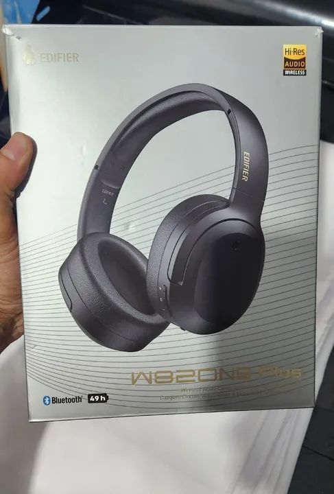 Fone de ouvido Edifier  W820NB PLUS preto com luz LED - Foto 3