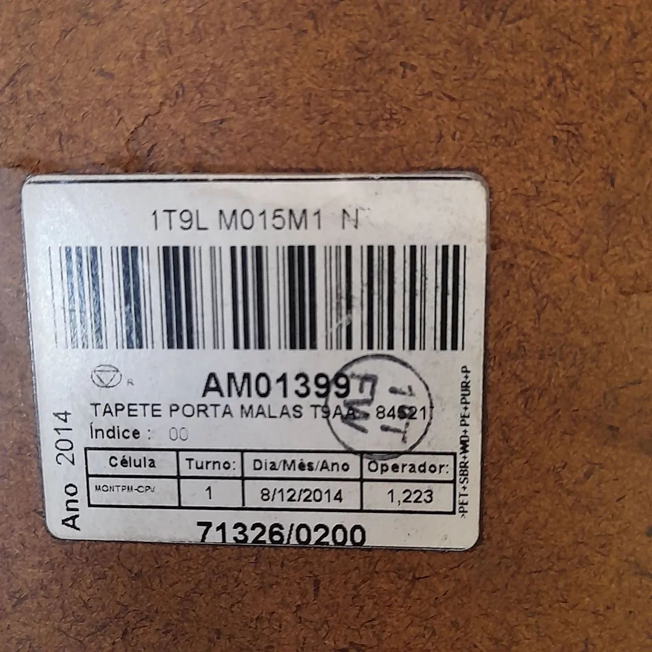 CARPETE MOLDADO ASSOALHO PORTA-MALAS  DO HONDA CITY EXL  AT 2014/2015 - Foto 5