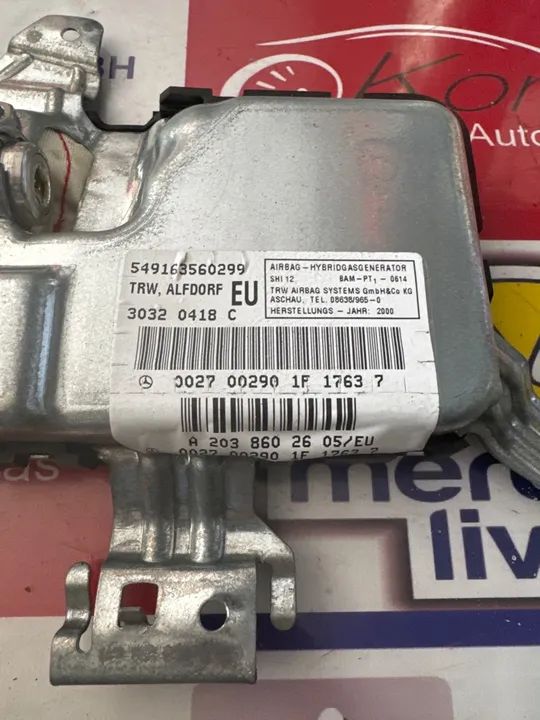 Air bag porta dianteira direita (A2038602505) Mercedes C180 2001/2006 - Foto 2