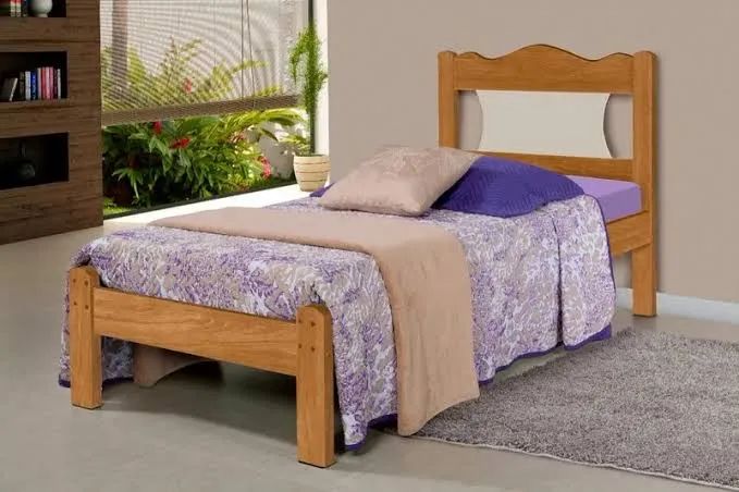 Cama solteiro Monique cinamono - FRETE GRÁTIS 