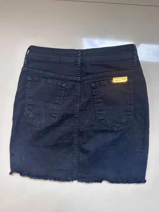Saia jeans preta - TAM 36