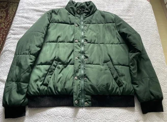 JAQUETA FOREVER 21  FEMININA  CROPPED PUFFER  G  VERDE - Foto 3
