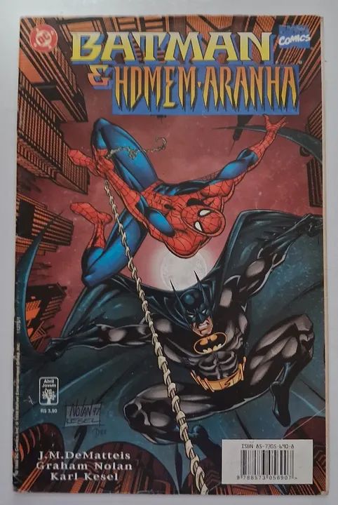 HQ Gibi Batman e Homem Aranha - Marvel / DC Comics