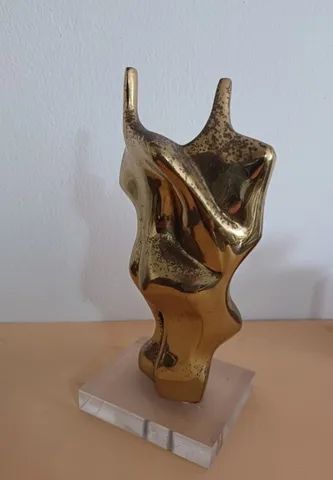 Escultura Bronze - 21,5 Cm - Casal - Foto 5
