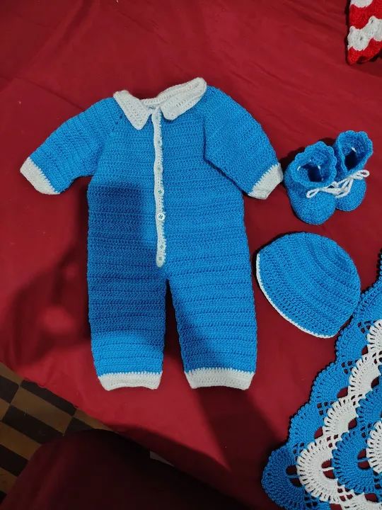 Macacão crochê para bebê  - Foto 6