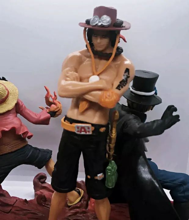 Kit Action Figure do Monkey D. Luffy, Portgas D. Ace e Sabo - Bonecos de One Piece - Foto 5