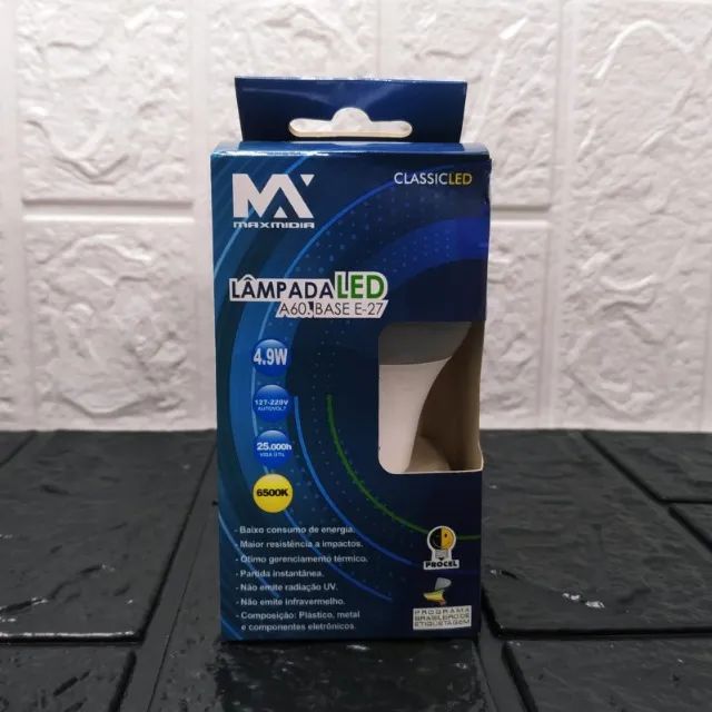 Lampada Led 4.9w 4.60.base E-27 6500k 25.000h Biv Maxmidia