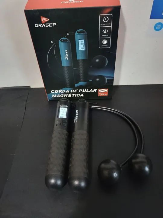 Corda de pular magnética com leitor led e contador/ MEGA OFERTA 