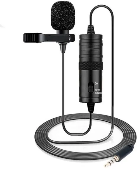 Microfone De Lapela Greika Gk-lm1 Para Smartphones E Câmeras -GK-LM1