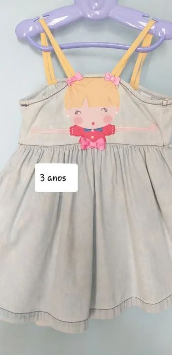 Lotinho Vestidos Alphabeto 2 a 4 anos - Foto 2