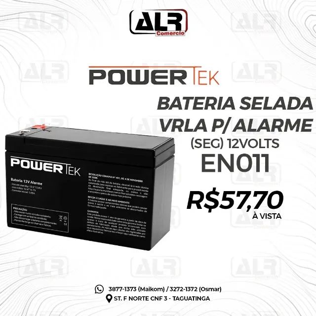 BATERIA SELADA 12V DE SEGURANÇA