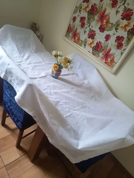 Toalha de Mesa retangular Branca - Foto 3
