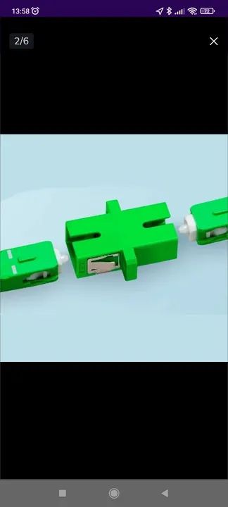 0,60 cada Adaptador Passante Óptico SC/SPC Verde