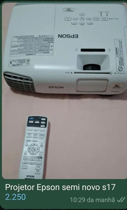 Progetor funcionando perfeitamente 