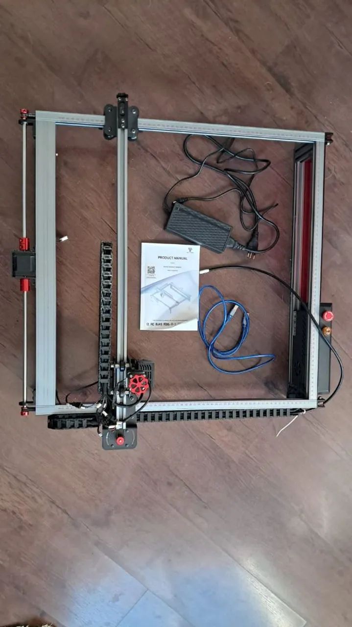 Máquina de corte e Gravação a Laser Twotrees tá 10w+ rolo