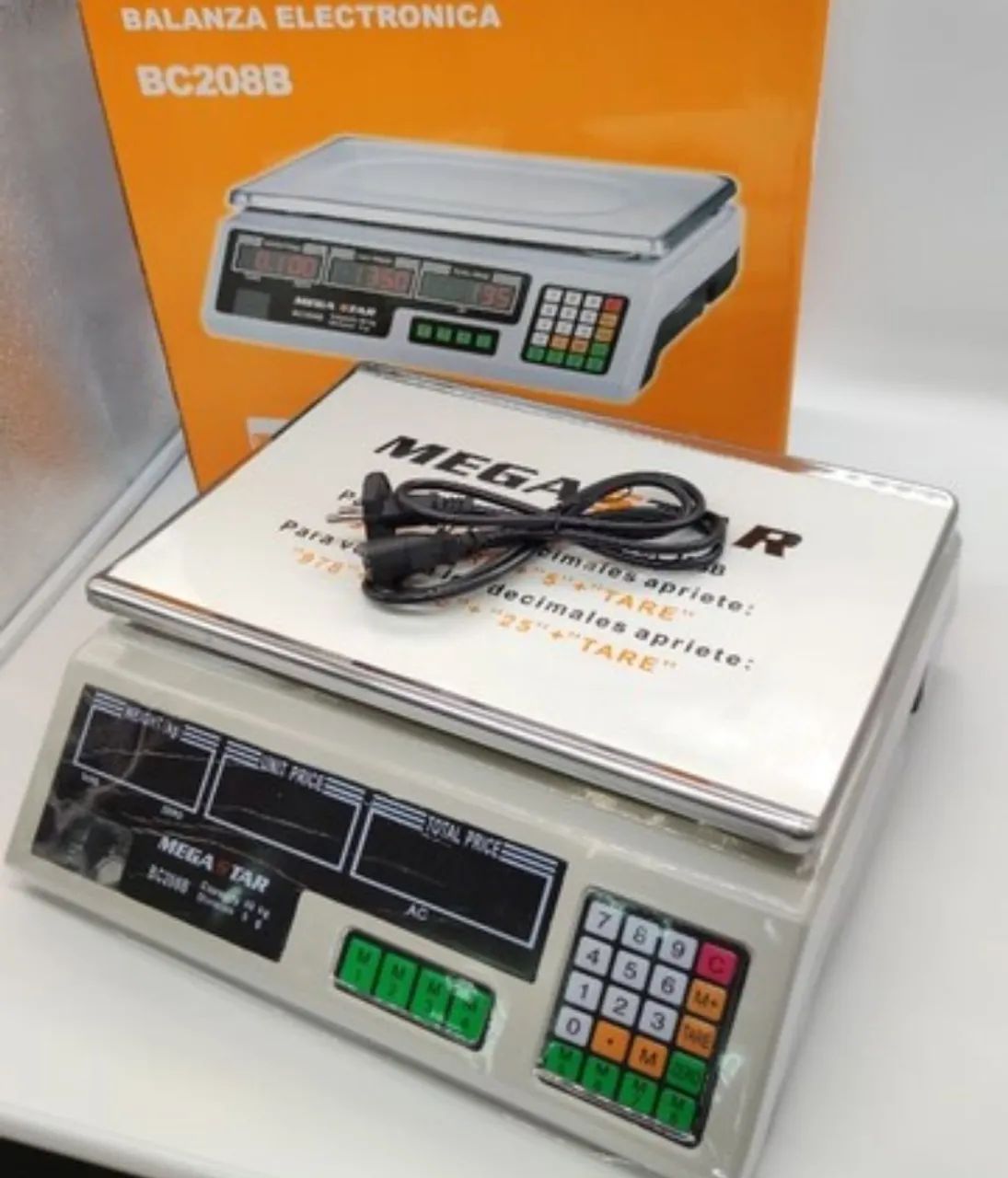 Balança Eletrônica Comercial Digital BC208B Mega Star pesa ate 40kg 