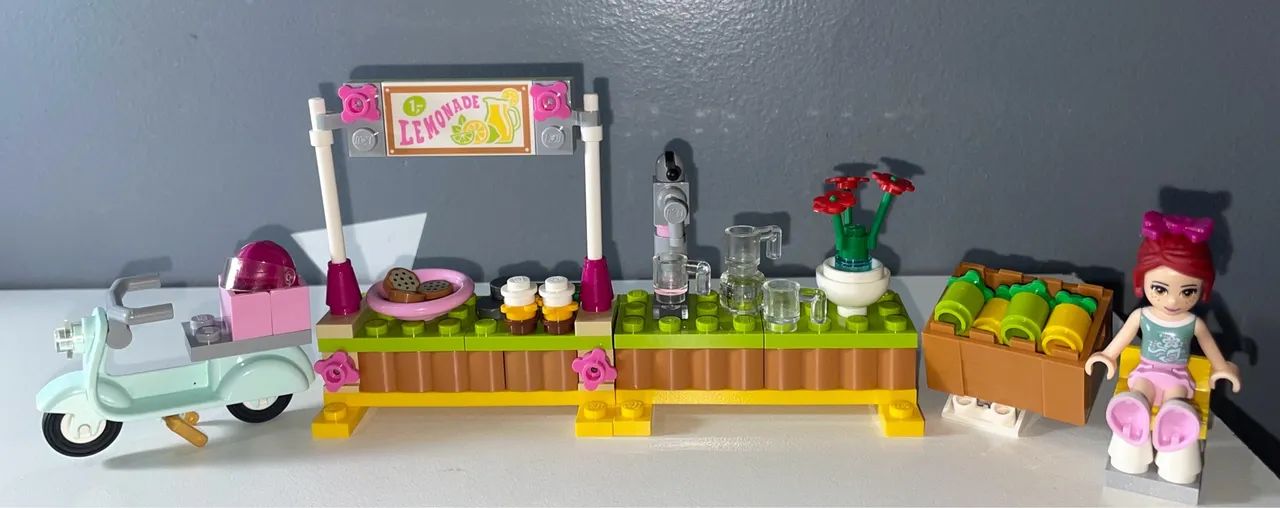 Lego Friends Barraca de Limonada da Mia 41027 COMPLETO ORIGINAL - Foto 4
