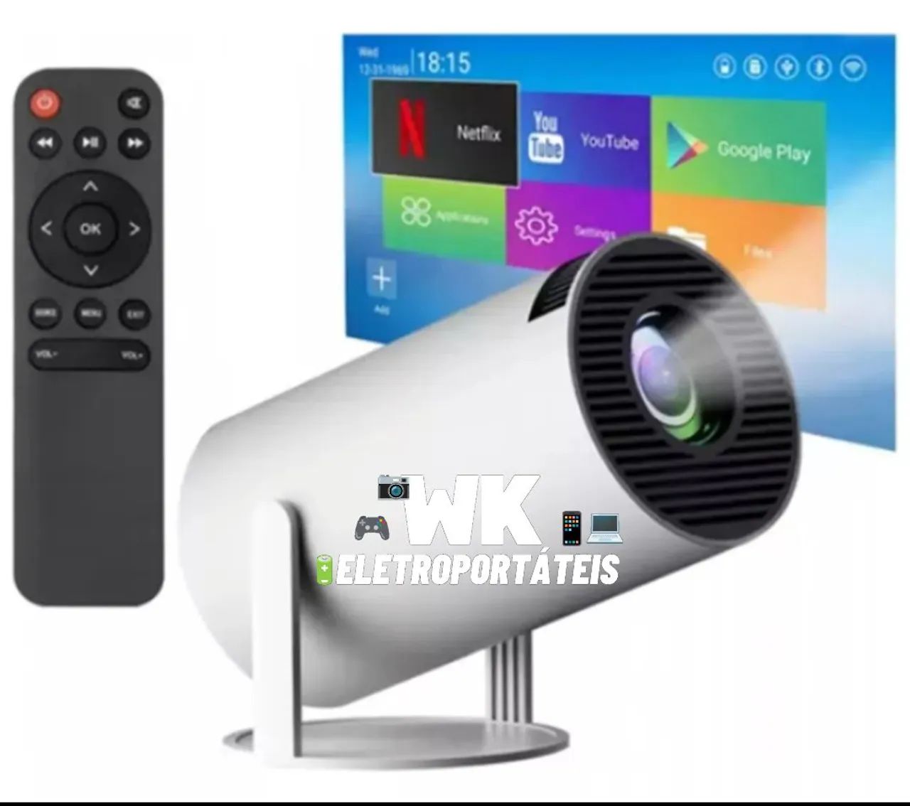 Projetor 4k novos laclados (entrego)