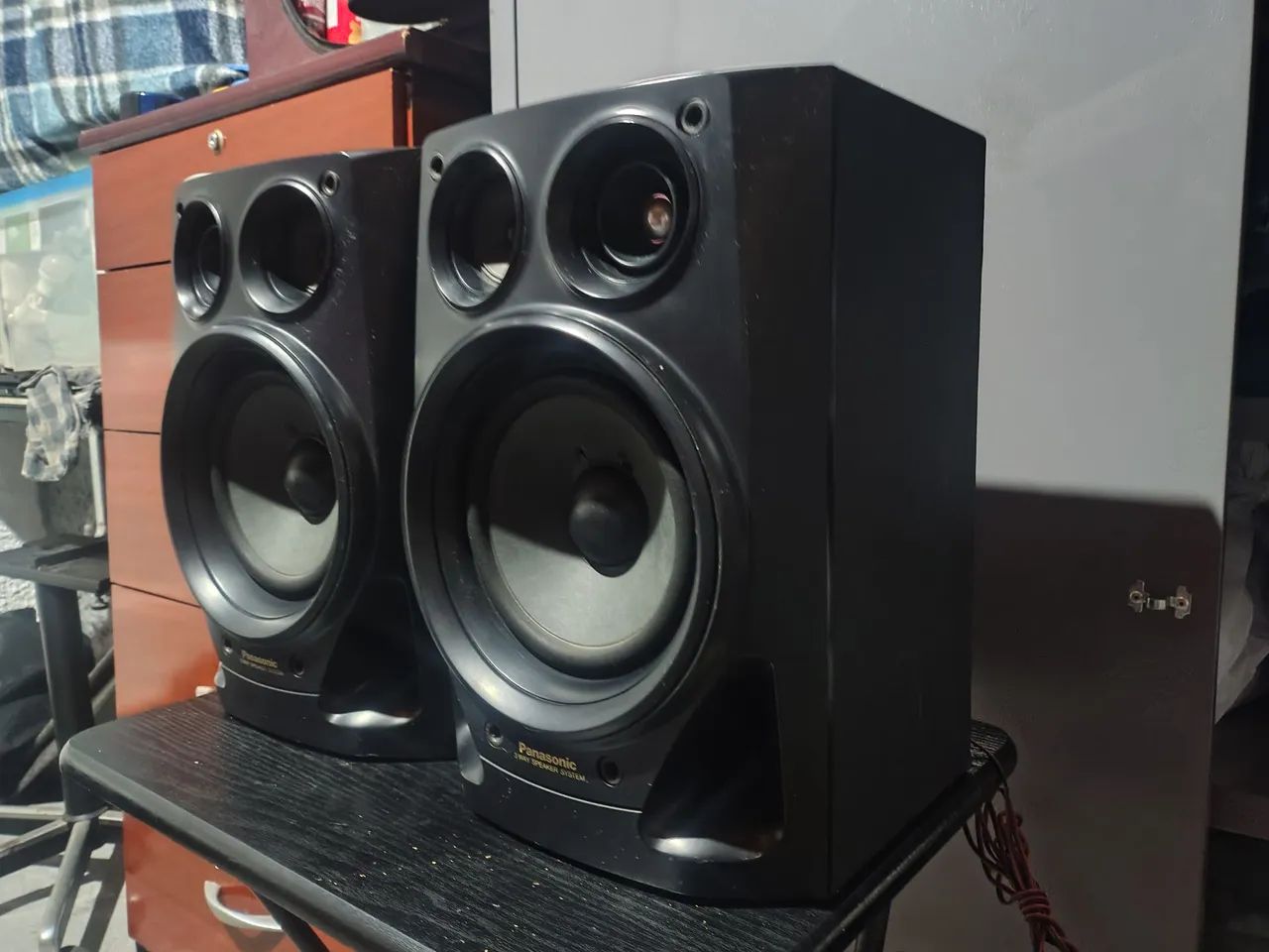 Caixas Panasonic 3 vias 160 wts 6 ohms tudo ok. - Foto 4