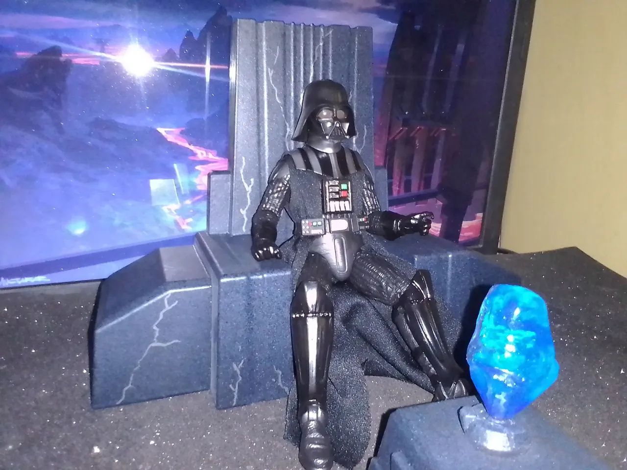 Star wars trono do Darth Vader para bonecos black series  - Foto 2