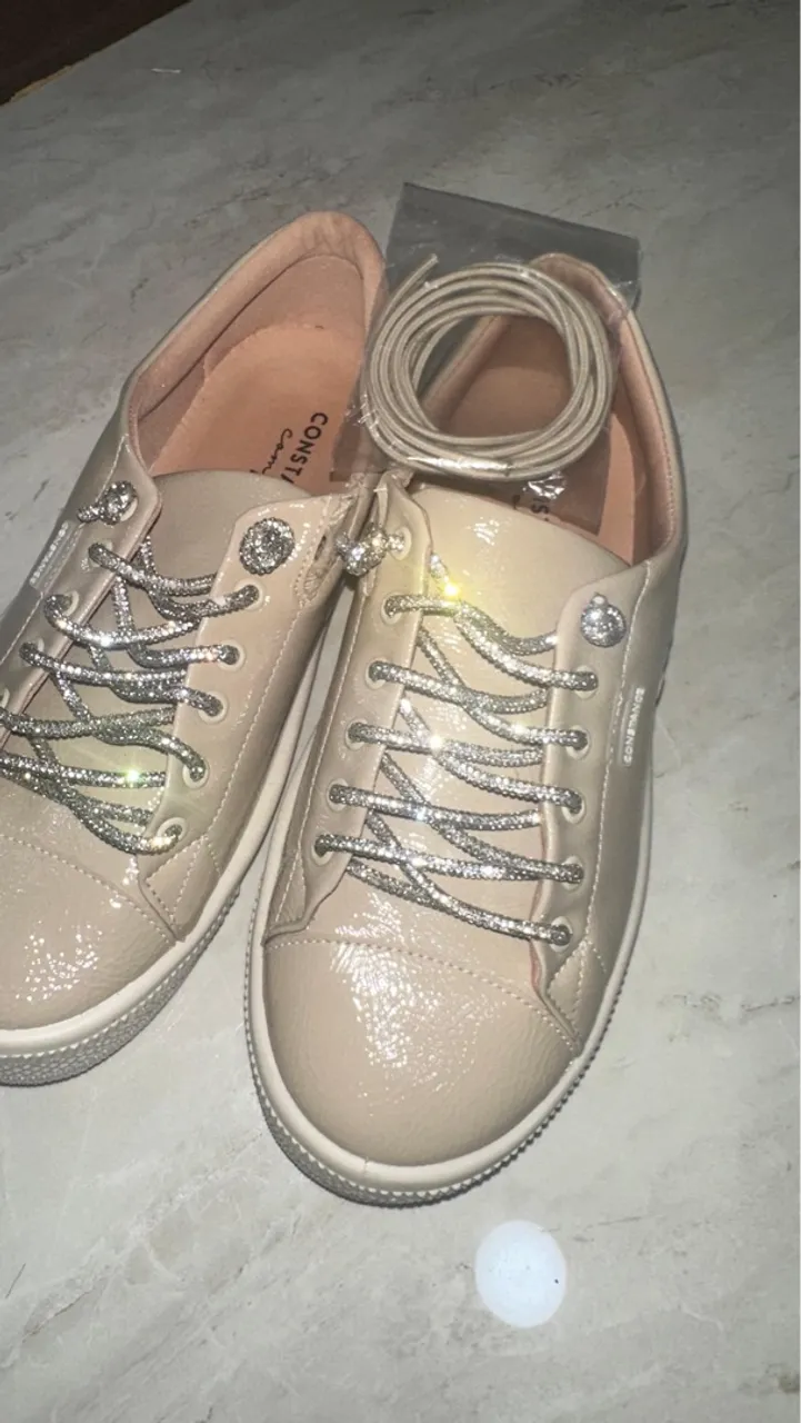 Tênis Feminino Constance Tenis Dourado Constance Constance Tenis