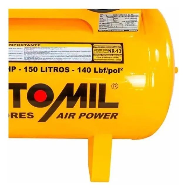 Compressor de ar elétrico Motomil Air Power CMV-15PL/150 150L 3hp - Foto 5