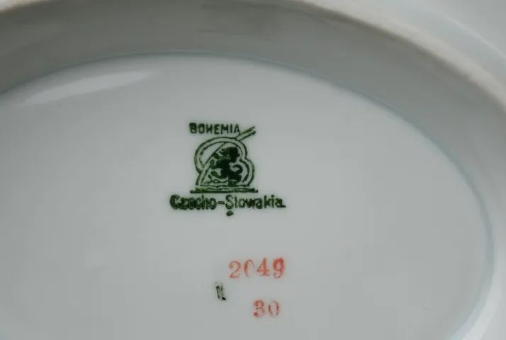 jogo porcelana anos 60 bohemia tchecoslovakia . descriçao abaixo . - Foto 6