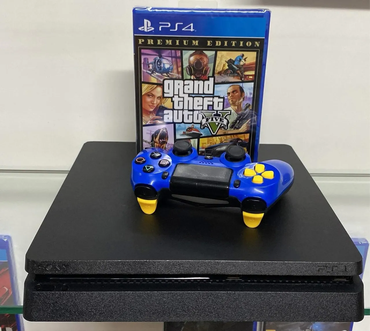 PS4 Slim 1 TB 1 Controle Original Semi Novo