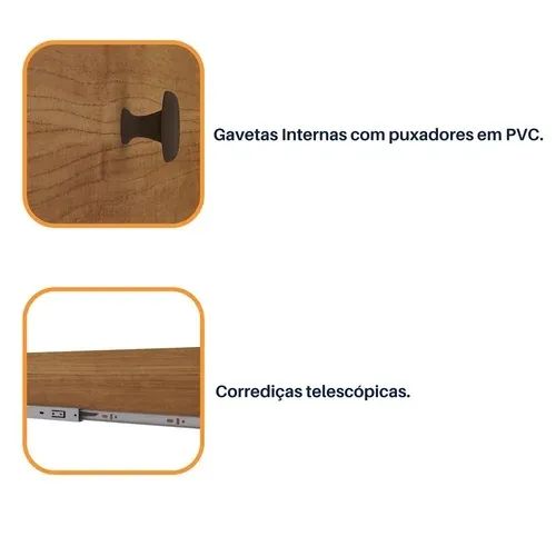 Guarda-Roupa novo de 6 Portas com 2,70m de Largura - Foto 3
