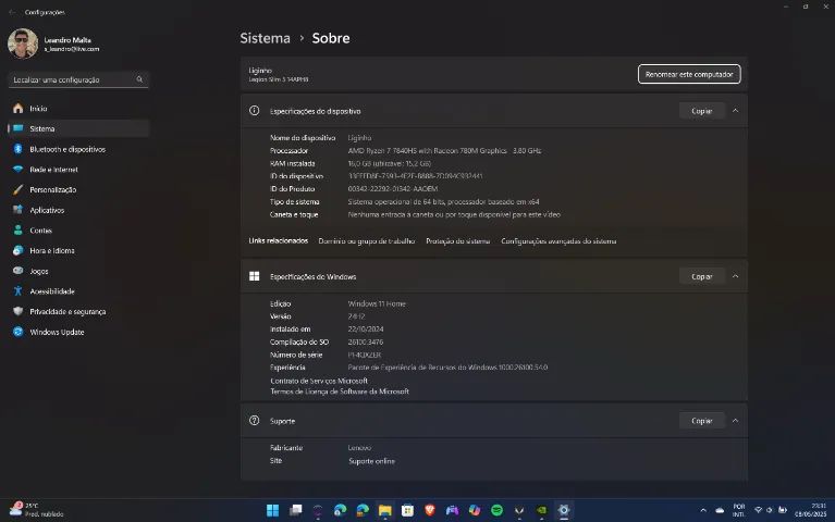 Notebook Gamer Lenovo Legion, OLED e RTX 4060 - Foto 4