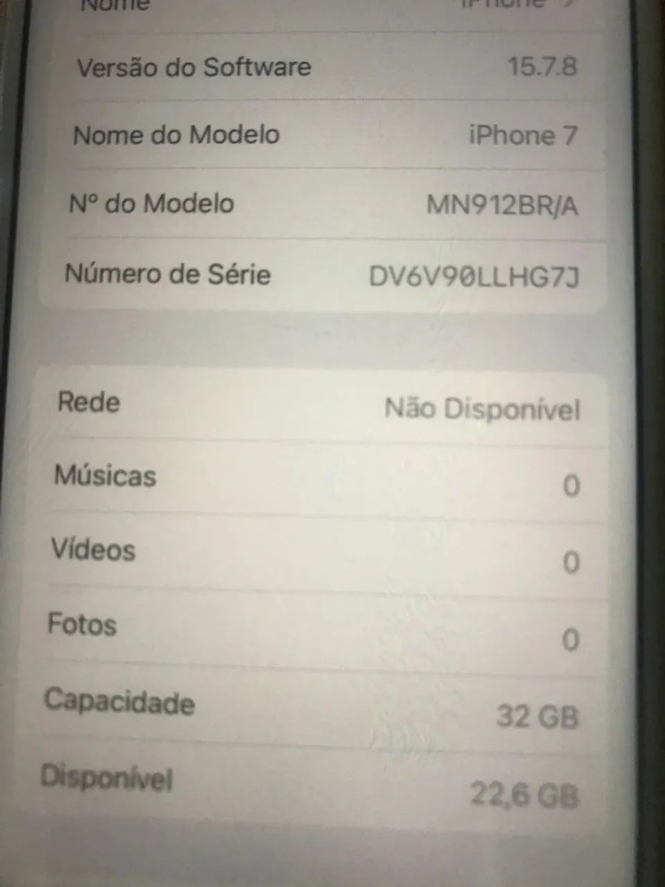 iPhone 7 32GB funcionando com carregador; tudo ok  - Foto 5