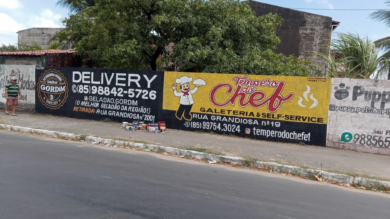 Pintor de letreiro e pintor Letrista fachadas e muros - Foto 3