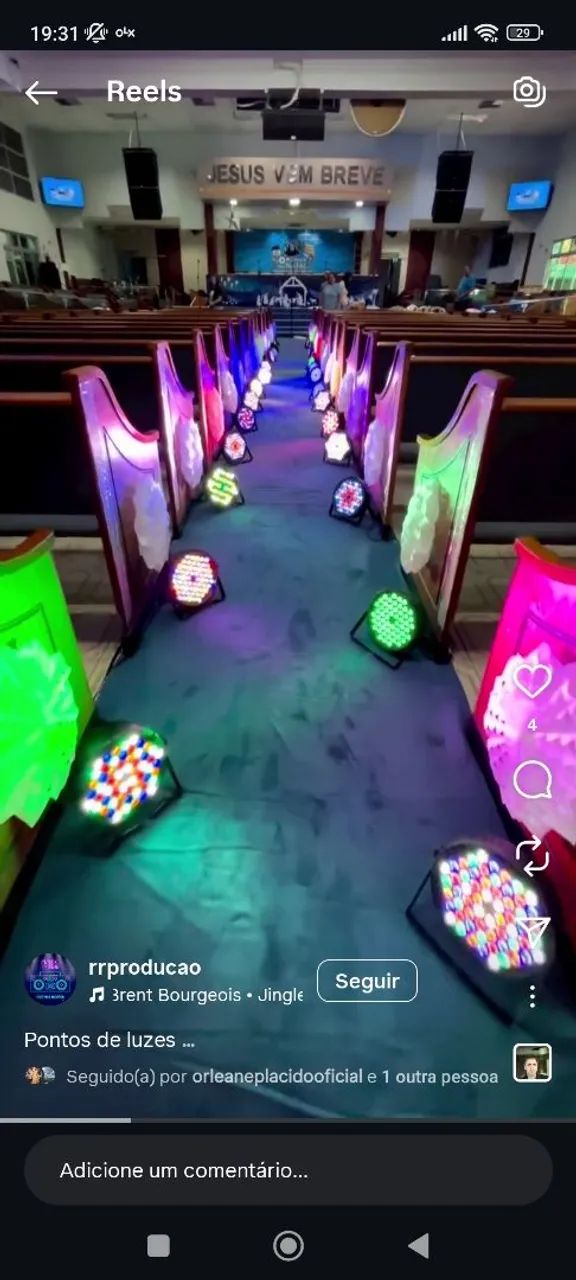 SOM E ILUMINAÇÃO PEQUENAS FESTAS 