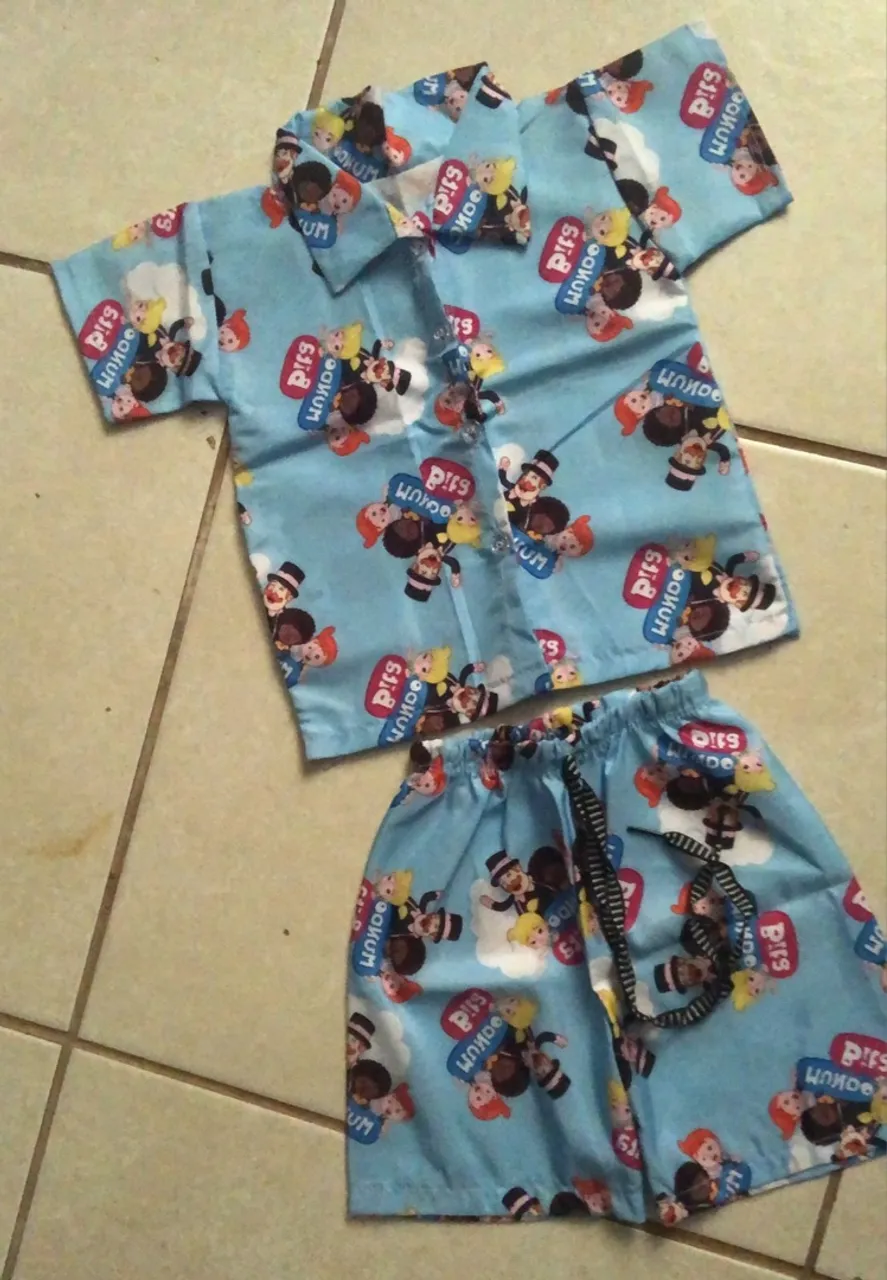 Conjunto Pijama Infantil Menino - Tamanho P
