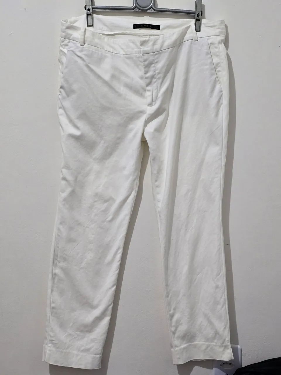Zara Basics Calça Social Feminina Branca- USADO 