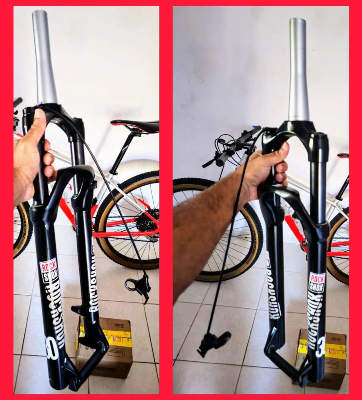 Suspensão RockShox 30 silver tk 29' + Abraçadeira Shimano Pro  - Foto 2