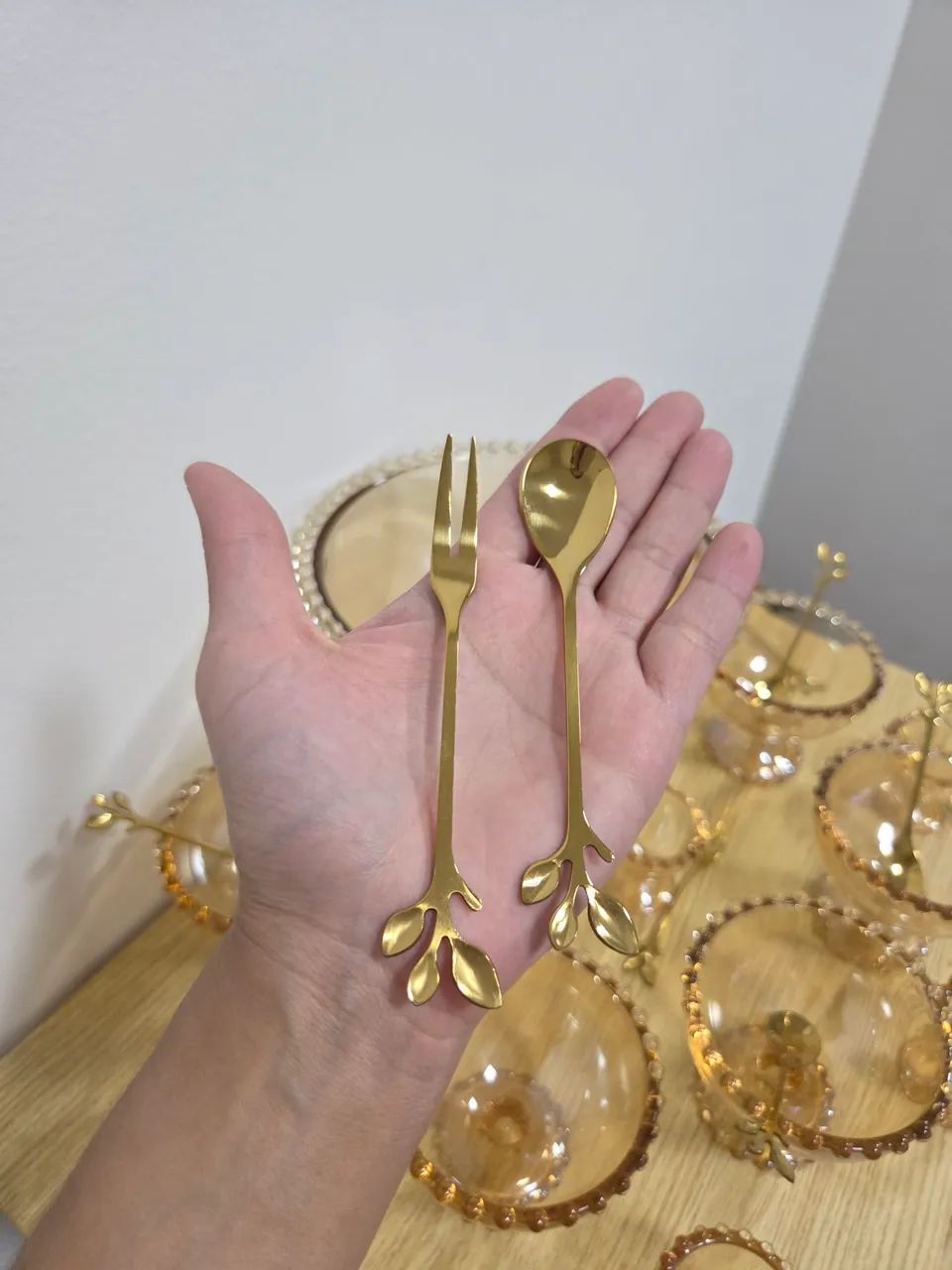 Conjunto de sobremesa novo da Wolff com 25 peças entre vidros e metais - Foto 5